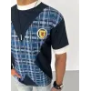 Unisex Bisiklet Yaka Baskılı Oversize T-Shirt - Siyah - 100552 Unisex Bisiklet Yaka Baskılı Oversize T-Shirt - Siyah - 100552