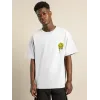 Unisex Bisiklet Yaka Baskılı Oversize T-Shirt - Beyaz - 101038 Unisex Bisiklet Yaka Baskılı Oversize T-Shirt - Beyaz - 101038