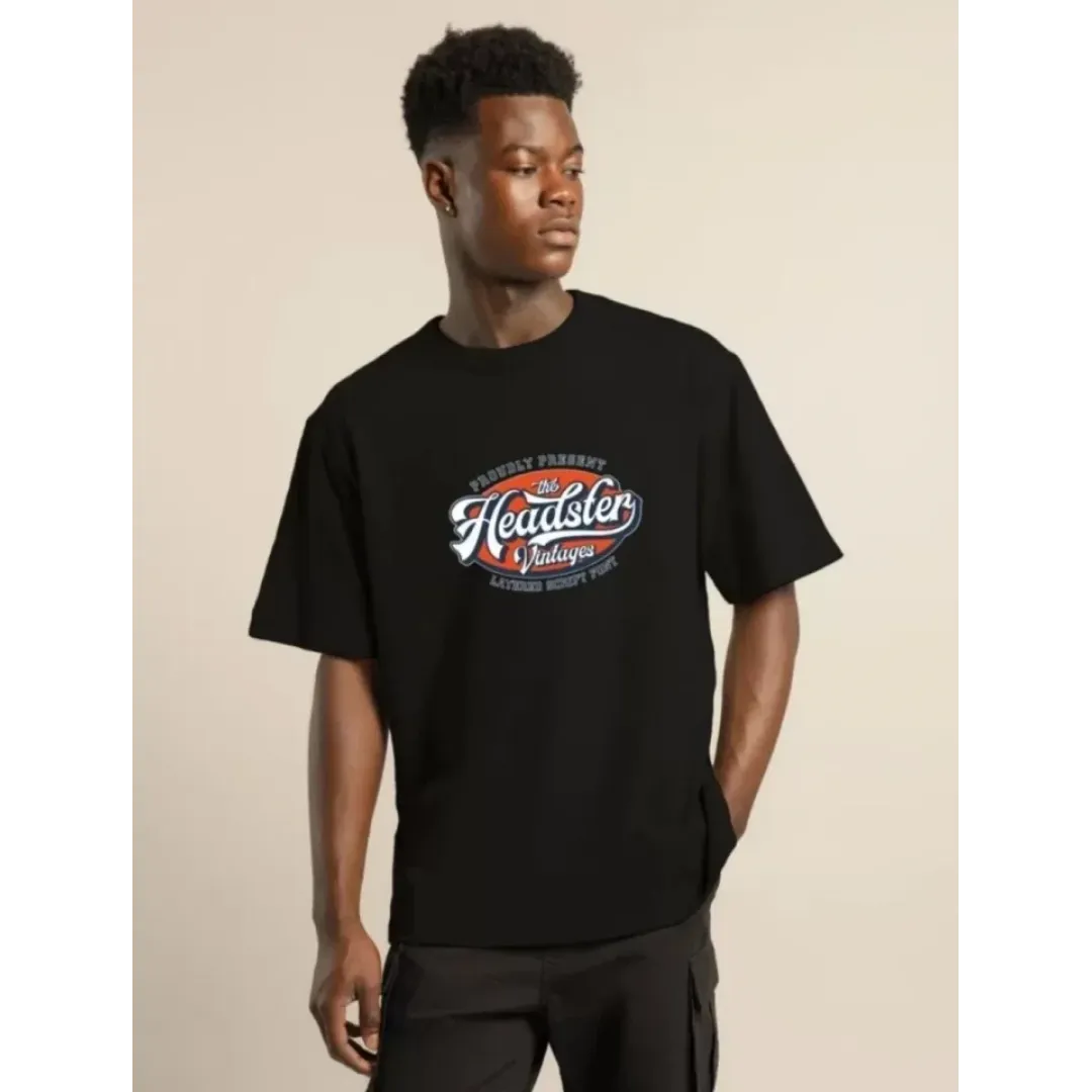 Unisex Baskılı Oversize T-Shirt - Siyah - 101318 Unisex Baskılı Oversize T-Shirt - Siyah - 101318