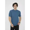 Unisex Bisiklet Yaka Slim Fit T-Shirt- Turkuaz - 101449 Unisex Bisiklet Yaka Slim Fit T-Shirt- Turkuaz - 101449