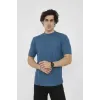 Unisex Bisiklet Yaka Slim Fit T-Shirt- Turkuaz - 101449 Unisex Bisiklet Yaka Slim Fit T-Shirt- Turkuaz - 101449
