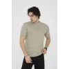 Unisex Bisiklet Yaka Slim Fit T-Shirt- Açık Yeşil - 101453 Unisex Bisiklet Yaka Slim Fit T-Shirt- Açık Yeşil - 101453