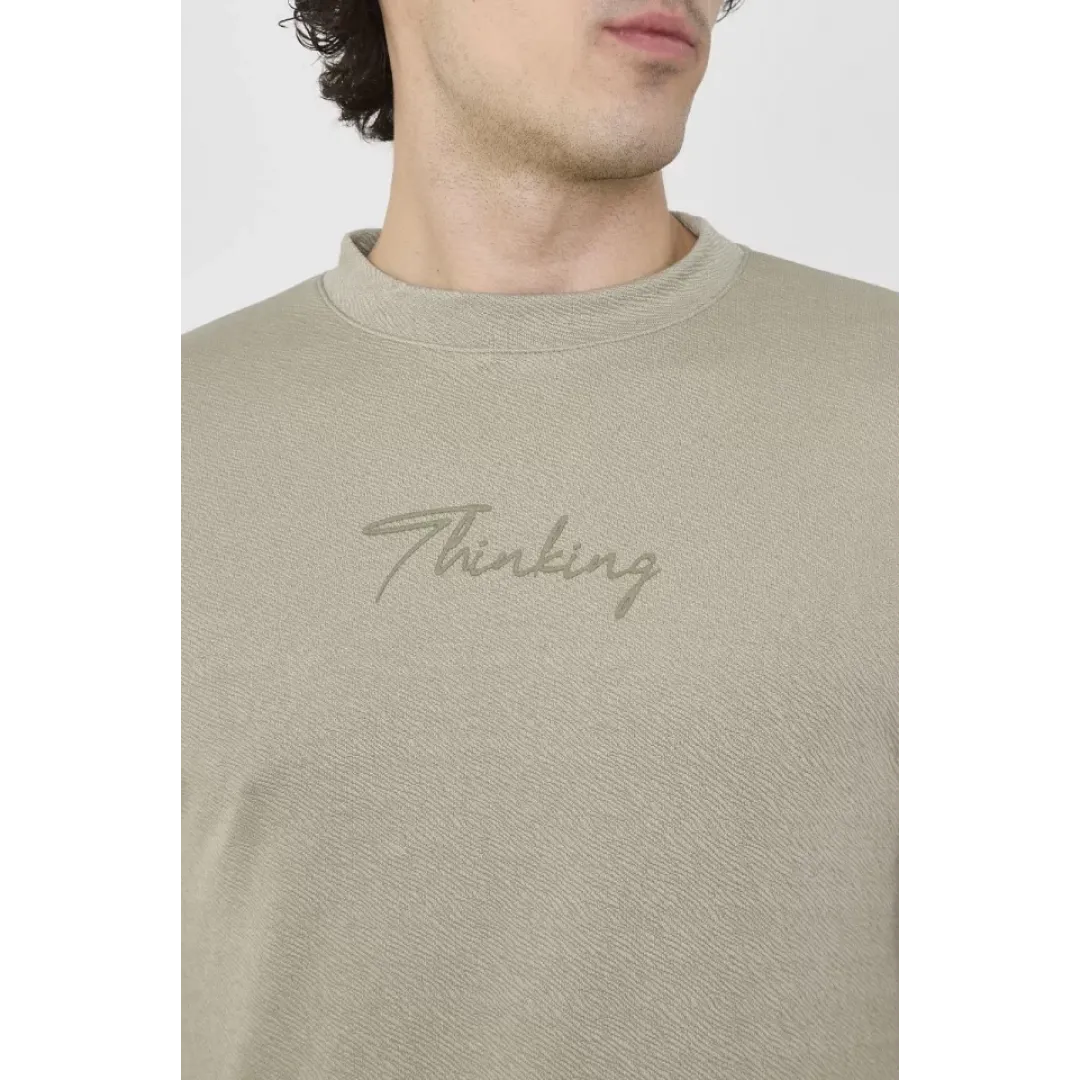 Unisex Bisiklet Yaka Slim Fit T-Shirt- Açık Yeşil - 101453 Unisex Bisiklet Yaka Slim Fit T-Shirt- Açık Yeşil - 101453