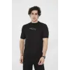 Unisex Bisiklet Yaka Slim Fit T-Shirt- Siyah - 101454 Unisex Bisiklet Yaka Slim Fit T-Shirt- Siyah - 101454