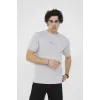 Unisex Bisiklet Yaka Slim Fit T-Shirt- Boyalı Gri - 101455 Unisex Bisiklet Yaka Slim Fit T-Shirt- Boyalı Gri - 101455