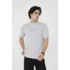 Unisex Bisiklet Yaka Slim Fit T-Shirt- Boyalı Gri - 101455 Unisex Bisiklet Yaka Slim Fit T-Shirt- Boyalı Gri - 101455