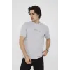 Unisex Bisiklet Yaka Slim Fit T-Shirt- Boyalı Gri - 101455 Unisex Bisiklet Yaka Slim Fit T-Shirt- Boyalı Gri - 101455