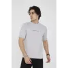 Unisex Bisiklet Yaka Slim Fit T-Shirt- Boyalı Gri - 101456 Unisex Bisiklet Yaka Slim Fit T-Shirt- Boyalı Gri - 101456