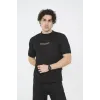 Unisex Bisiklet Yaka Slim Fit T-Shirt- Siyah - 101458 Unisex Bisiklet Yaka Slim Fit T-Shirt- Siyah - 101458