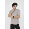 Unisex Bisiklet Yaka Slim Fit T-Shirt- Boyalı Gri - 101462 Unisex Bisiklet Yaka Slim Fit T-Shirt- Boyalı Gri - 101462