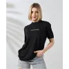 Unisex Bisiklet Yaka Baskılı Slim Fit T-Shirt - Siyah - 101476 Unisex Bisiklet Yaka Baskılı Slim Fit T-Shirt - Siyah - 101476