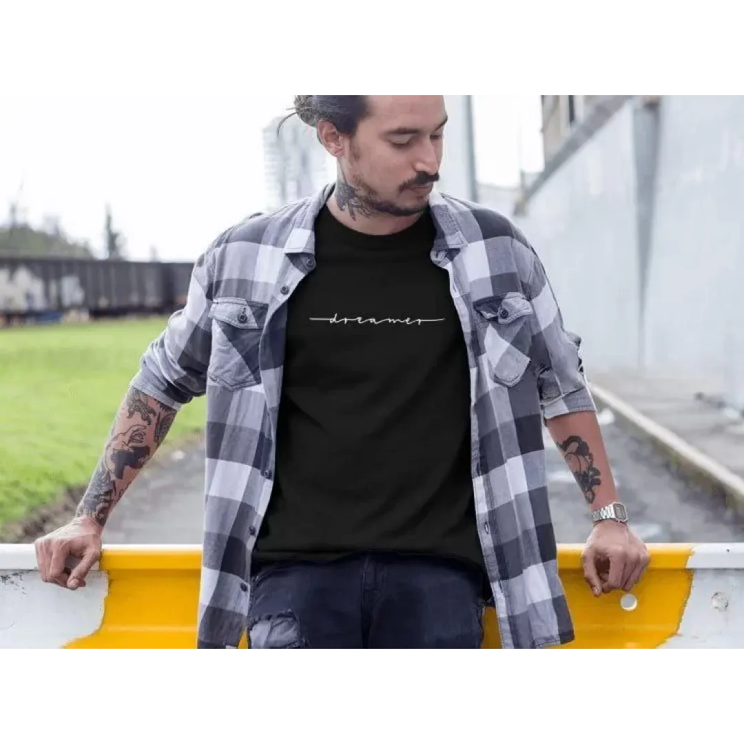 Erkek Bisiklet Yaka Baskılı Oversize T-Shirt - Siyah - 102076 Erkek Bisiklet Yaka Baskılı Oversize T-Shirt - Siyah - 102076
