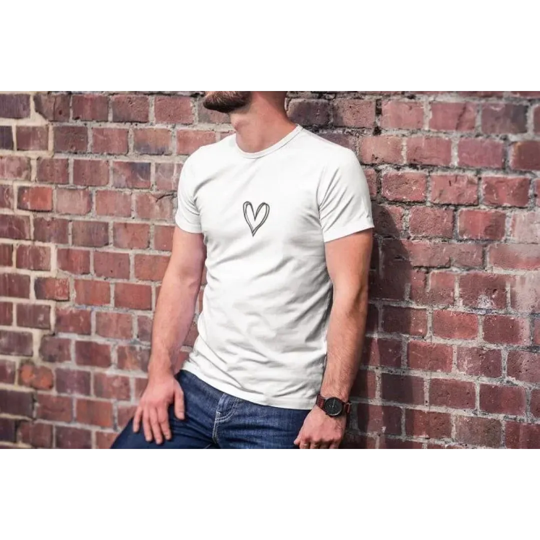 Unisex Bisiklet Yaka Baskılı Oversize T-Shirt - Beyaz - 102081 Unisex Bisiklet Yaka Baskılı Oversize T-Shirt - Beyaz - 102081