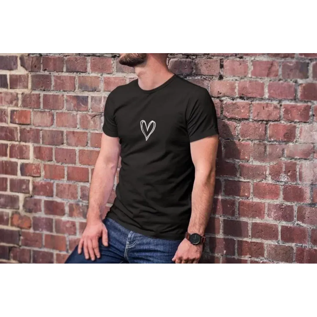 Unisex Bisiklet Yaka Baskılı Oversize T-Shirt - Siyah - 102082 Unisex Bisiklet Yaka Baskılı Oversize T-Shirt - Siyah - 102082