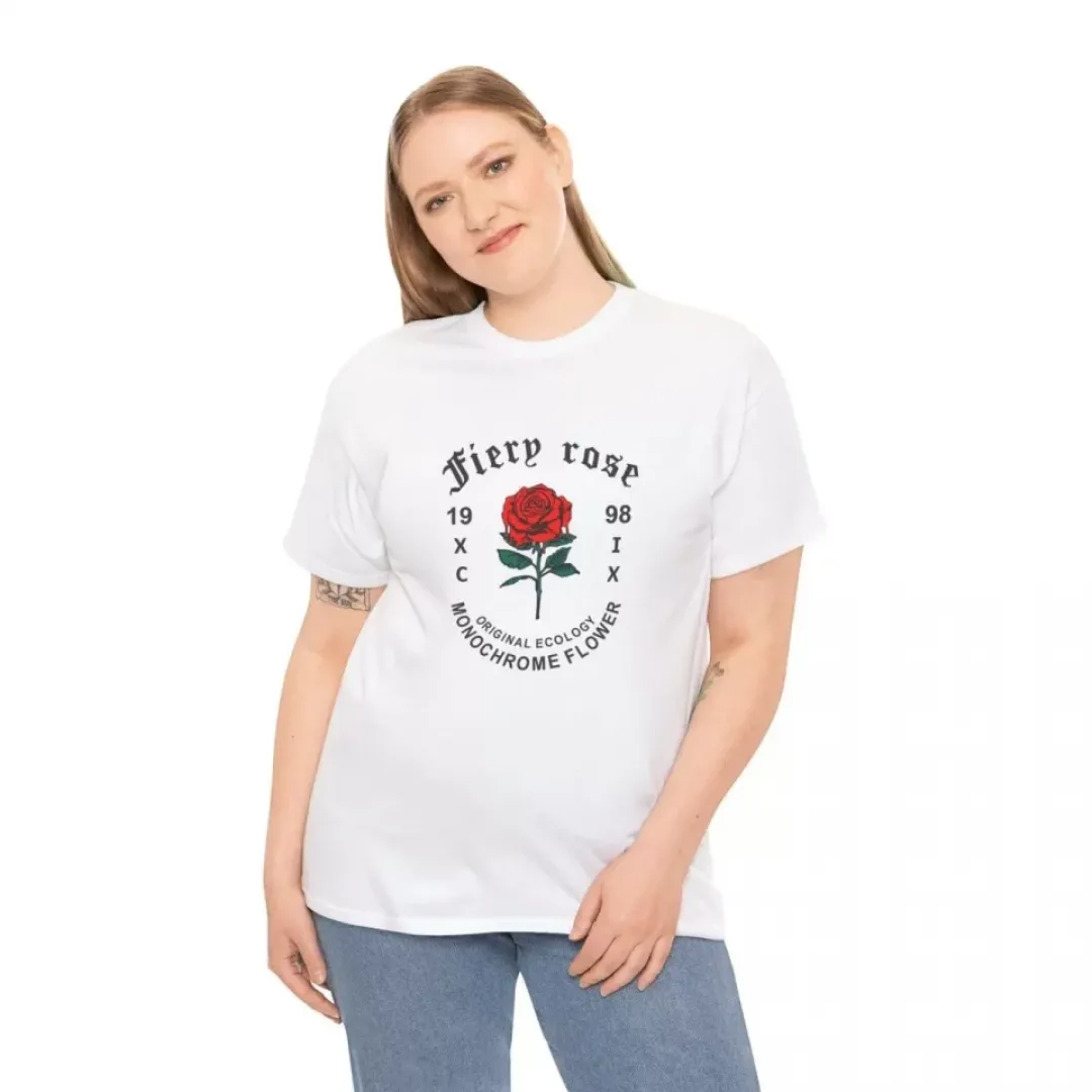 Unisex Bisiklet Yaka Baskılı T-Shirt - Beyaz - 102359 Unisex Bisiklet Yaka Baskılı T-Shirt - Beyaz - 102359