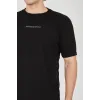 Unisex Jakar Kumaş Slim Fit T-Shirt - Siyah - 102715 Unisex Jakar Kumaş Slim Fit T-Shirt - Siyah - 102715