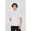 Unisex Jakar Kumaş Slim Fit T-Shirt - Beyaz - 102717 Unisex Jakar Kumaş Slim Fit T-Shirt - Beyaz - 102717