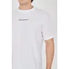 Unisex Jakar Kumaş Slim Fit T-Shirt - Beyaz - 102717 Unisex Jakar Kumaş Slim Fit T-Shirt - Beyaz - 102717