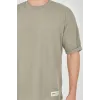 Unisex Jakar Kumaş Rahat Kol T-Shirt - Açık Yeşil - 102721 Unisex Jakar Kumaş Rahat Kol T-Shirt - Açık Yeşil - 102721