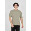 Unisex Jakar Kumaş Rahat Kol T-Shirt - Açık Yeşil - 102725 Unisex Jakar Kumaş Rahat Kol T-Shirt - Açık Yeşil - 102725