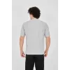 Unisex Waffle Kumaş Rahat Kol T-Shirt - Boyalı Gri - 102729 Unisex Waffle Kumaş Rahat Kol T-Shirt - Boyalı Gri - 102729