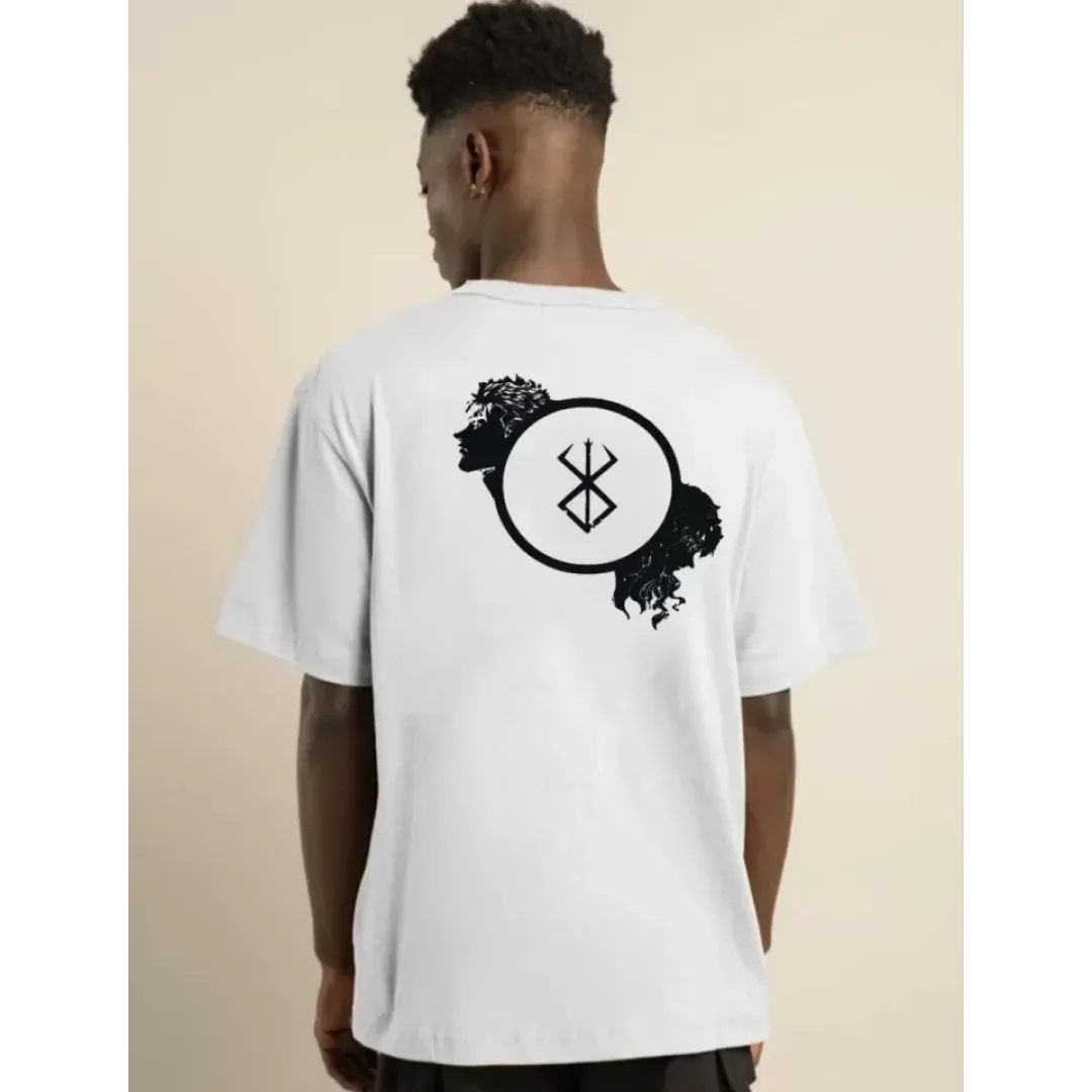 Unisex Bisiklet Yaka Baskılı Oversize T-Shirt - Beyaz - 104352 Unisex Bisiklet Yaka Baskılı Oversize T-Shirt - Beyaz - 104352