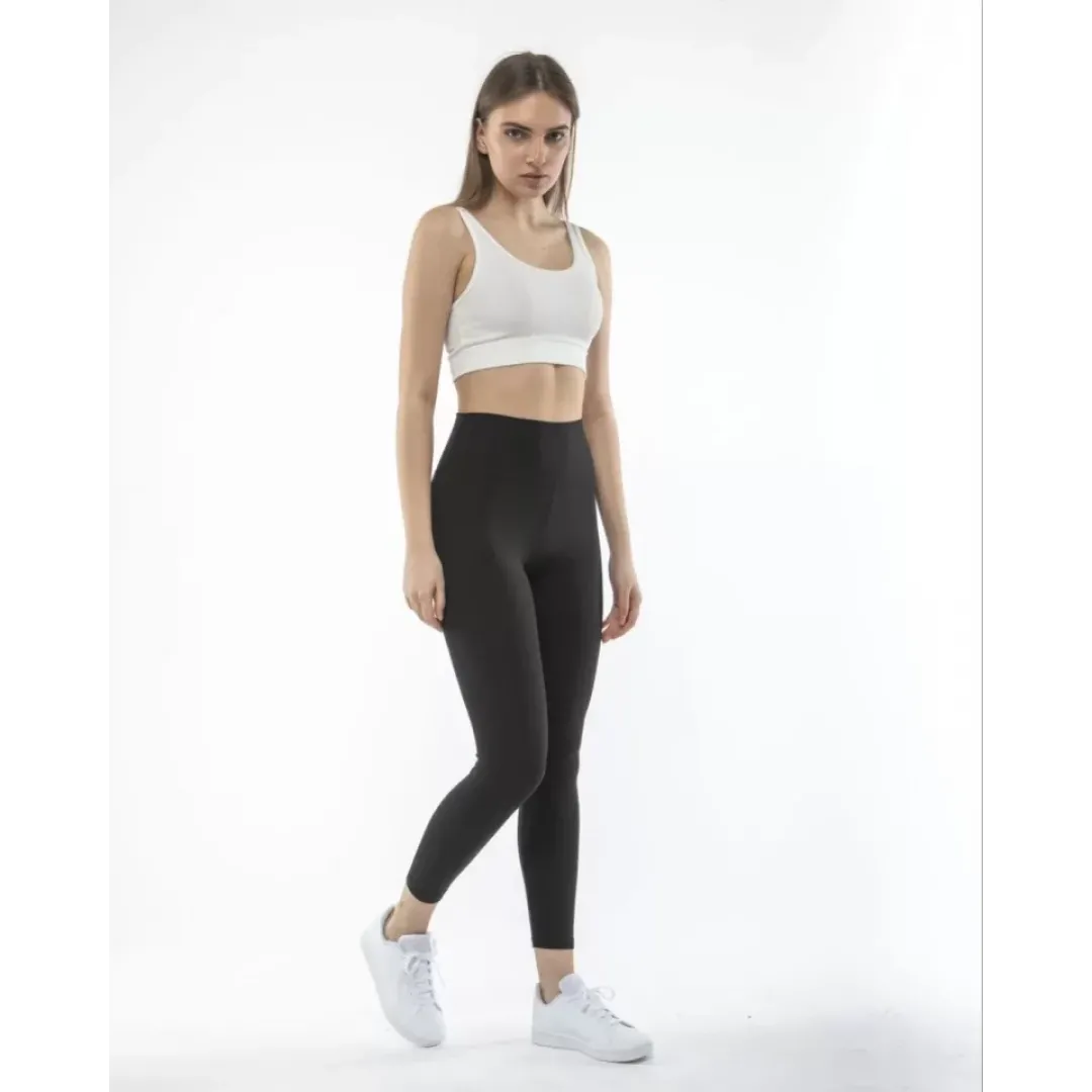 Yüksek Bel Sporcu Düz Tayt - Siyah - 104360 Yüksek Bel Sporcu Düz Tayt - Siyah - 104360