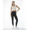 Yüksek Bel Sporcu Düz Tayt - Siyah - 104360 Yüksek Bel Sporcu Düz Tayt - Siyah - 104360