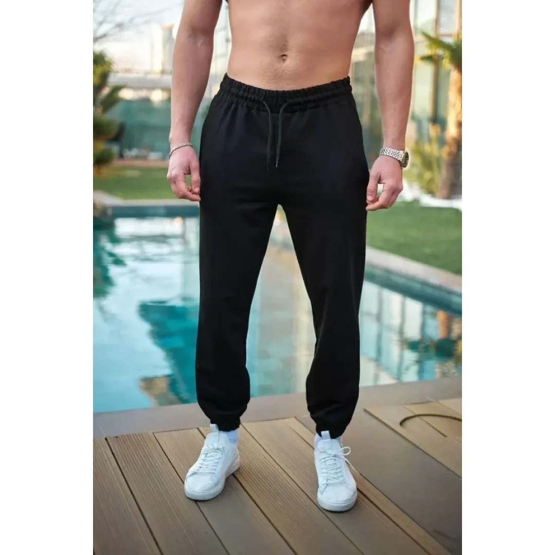 Unisex Basic Eşofman Altı - Siyah - 104558 Unisex Basic Eşofman Altı - Siyah - 104558