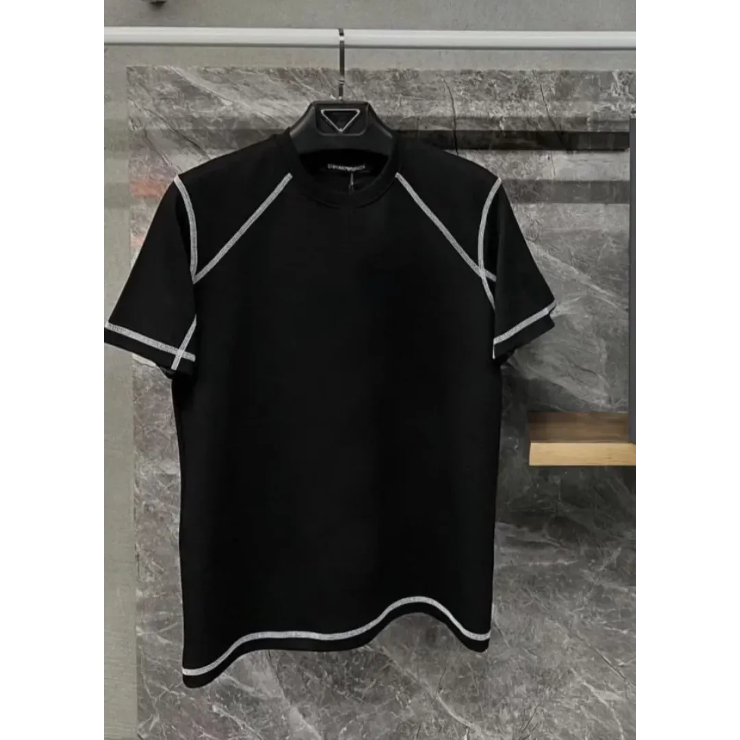 Unisex Karoyaka Dikişli Oversize T-Shirt - Siyah - 105172 Unisex Karoyaka Dikişli Oversize T-Shirt - Siyah - 105172