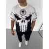 Unisex Bisiklet Yaka Baskılı Oversize T-Shirt - Beyaz - 106735 Unisex Bisiklet Yaka Baskılı Oversize T-Shirt - Beyaz - 106735
