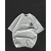 Unisex Bisiklet Yaka Baskılı Oversize T-Shirt - Beyaz - 106750 Unisex Bisiklet Yaka Baskılı Oversize T-Shirt - Beyaz - 106750