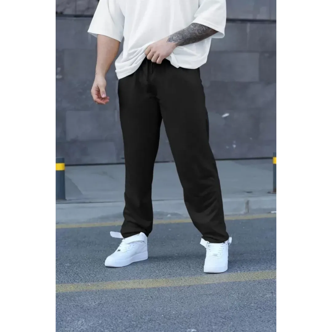 Unisex İki İplik Eşofman Altı - Siyah - 108108 Unisex İki İplik Eşofman Altı - Siyah - 108108