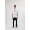 Unisex Bisiklet Yaka Baskılı Oversize T-Shirt - Siyah - 108739 Unisex Bisiklet Yaka Baskılı Oversize T-Shirt - Siyah - 108739
