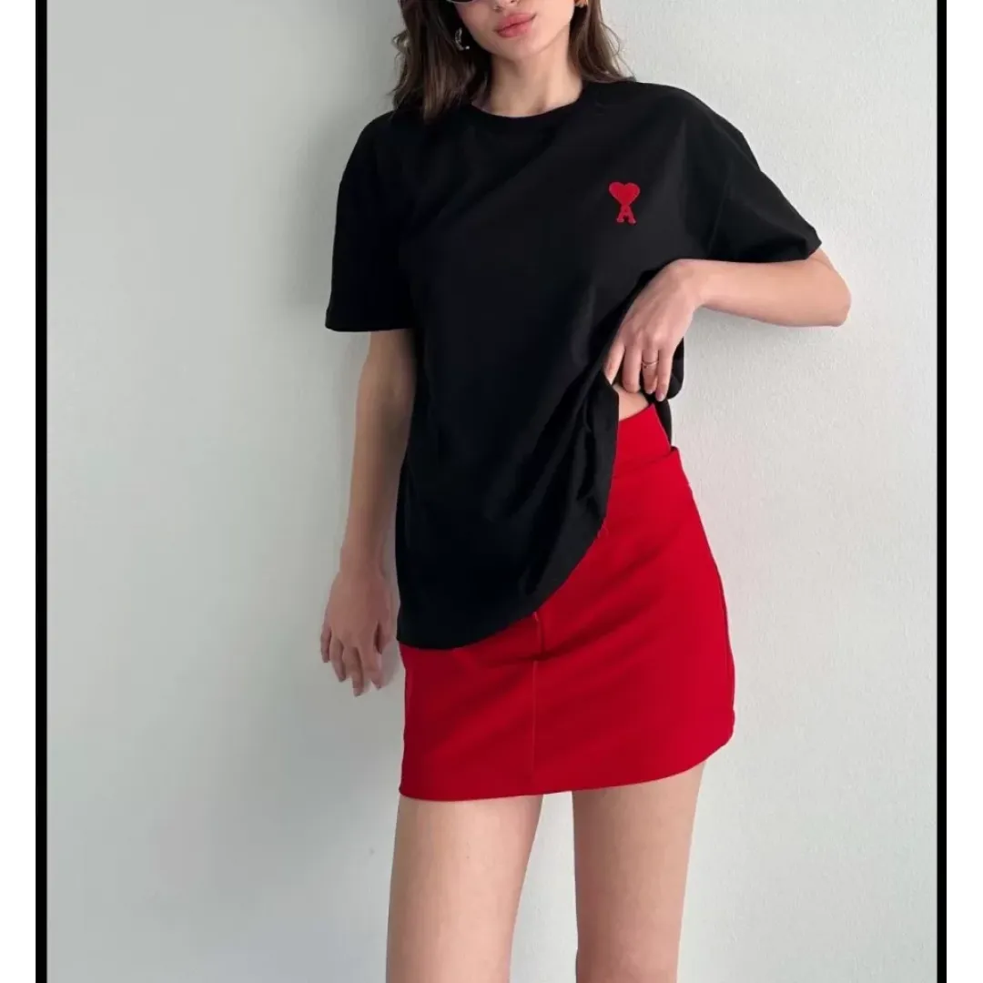 Unisex Bisiklet Yaka Baskılı Oversize T-Shirt - Siyah - 109582 Unisex Bisiklet Yaka Baskılı Oversize T-Shirt - Siyah - 109582