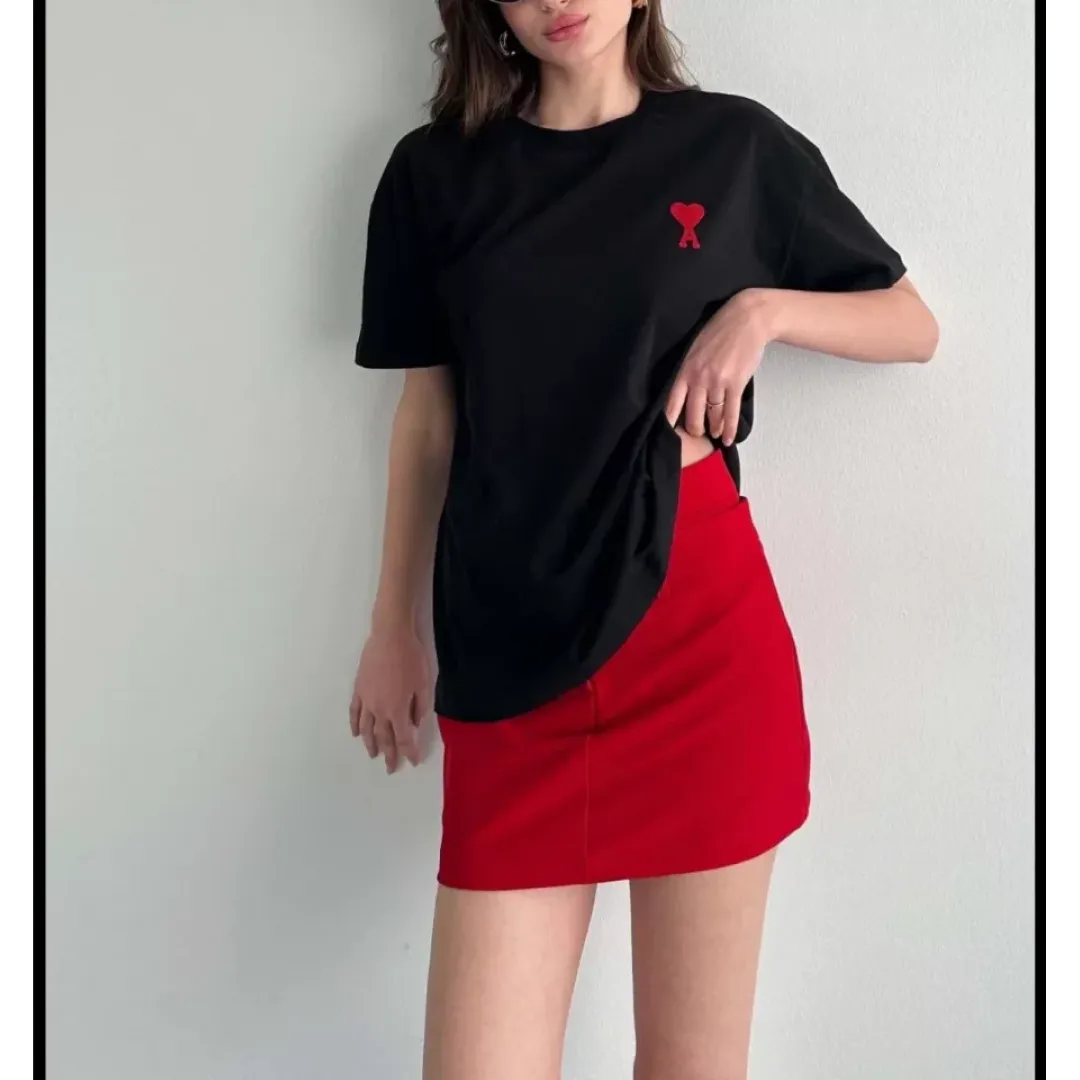 Unisex Bisiklet Yaka Baskılı Oversize T-Shirt - Siyah - 109582 Unisex Bisiklet Yaka Baskılı Oversize T-Shirt - Siyah - 109582