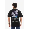 Unisex Bisiklet Yaka Baskılı Oversize T-Shirt - Siyah - 110543 Unisex Bisiklet Yaka Baskılı Oversize T-Shirt - Siyah - 110543