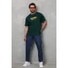 Unisex Basic Bisiklet Yaka Oversize T-Shirt - Yeşil - 112291 Unisex Basic Bisiklet Yaka Oversize T-Shirt - Yeşil - 112291