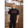Unisex Bisiklet Yaka Baskılı Oversize T-Shirt - Siyah - 117954 Unisex Bisiklet Yaka Baskılı Oversize T-Shirt - Siyah - 117954