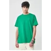 Unisex Düz Biskilet Yaka Oversize T-shirt - Yeşil - 118798 Unisex Düz Biskilet Yaka Oversize T-shirt - Yeşil - 118798