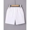 Beli Lastikli Baskılı Mini Şort - Beyaz 118871 Beli Lastikli Baskılı Mini Şort - Beyaz 118871