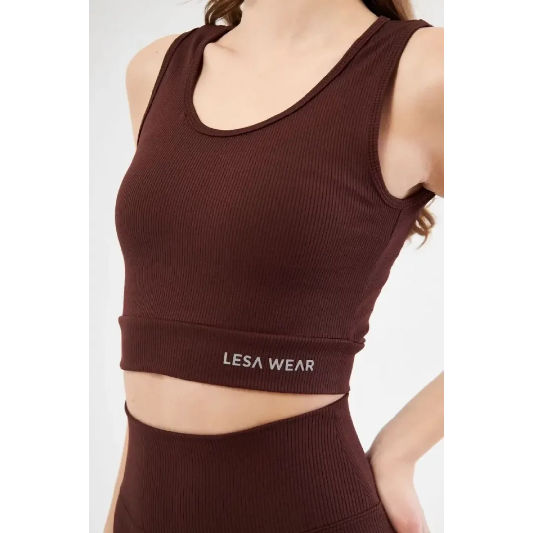 Fitilli Baskılı Crop - Bordo - 122382 Fitilli Baskılı Crop - Bordo - 122382