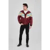 Erkek İçi Astarlı İçten Yaka Kısmı Peluşlu Beyaz Şeritli Vintage Ceket - Mürdüm - 124146 Erkek İçi Astarlı İçten Yaka Kısmı Peluşlu Beyaz Şeritli Vintage Ceket - Mürdüm - 124146