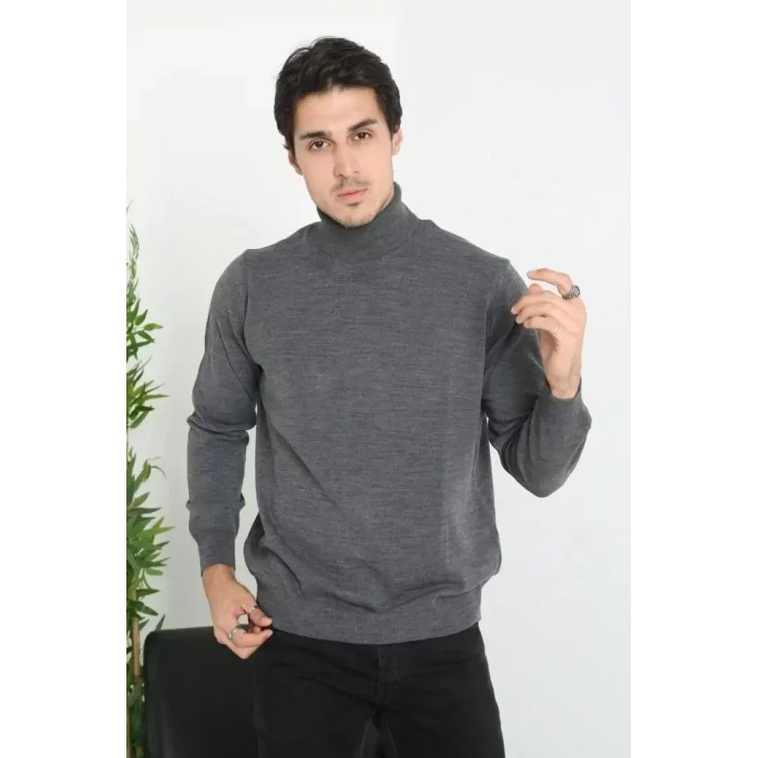 Unisex Tam Boğazlı Balıkçı Yaka Dokuma Triko - Füme - 126041 Unisex Tam Boğazlı Balıkçı Yaka Dokuma Triko - Füme - 126041