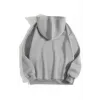 3 İplik Pamuklu Unisex Kapşonlu Sweetshirt - Gri - 126674 3 İplik Pamuklu Unisex Kapşonlu Sweetshirt - Gri - 126674