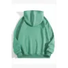 3 İplik Pamuklu Unisex Kapşonlu Sweetshirt - Mint Yeşili - 126675 3 İplik Pamuklu Unisex Kapşonlu Sweetshirt - Mint Yeşili - 126675