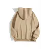 3 İplik Pamuklu Unisex Kapşonlu Sweetshirt - Bej - 126678 3 İplik Pamuklu Unisex Kapşonlu Sweetshirt - Bej - 126678