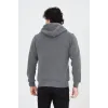 Unisex Tam Fermuarlı Kapşonlu SweatShirt - Füme - 126806 Unisex Tam Fermuarlı Kapşonlu SweatShirt - Füme - 126806