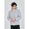 Unisex Tam Fermuarlı Kapşonlu SweatShirt - Gri - 126807 Unisex Tam Fermuarlı Kapşonlu SweatShirt - Gri - 126807