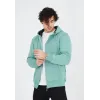Unisex Tam Fermuarlı Kapşonlu SweatShirt - Mint Yeşili - 126808 Unisex Tam Fermuarlı Kapşonlu SweatShirt - Mint Yeşili - 126808